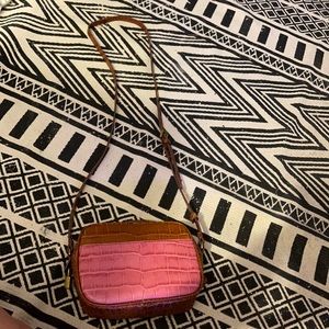 Small leather crossbody purse